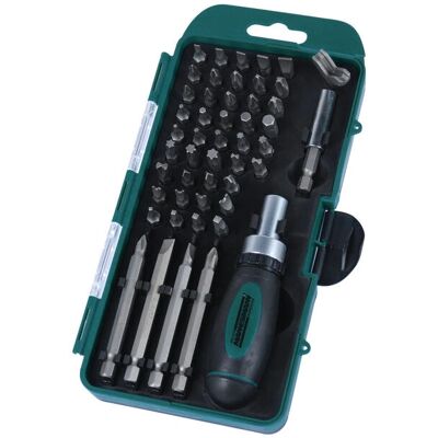 Brüder Mannesmann M29893 Multibit schroevendraaierset - Groen Brüder Mannesmann M29893 Multibit schroevendraaierset - Groen