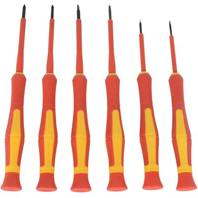 Set de tournevis de précision VDE Brüder Mannesmann - 6 pcs Set de tournevis de précision VDE Brüder Mannesmann - 6 pcs