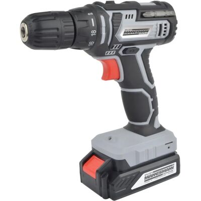 Brüder Mannesmann Cordless Screwdriver - 20V 1.5Ah, 18-Stage Torque, 10mm Chuck Brüder Mannesmann Cordless Screwdriver - 20V 1.5Ah, 18-Stage Torque, 10mm Chuck