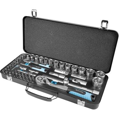 Mannesmann Q25010 - Steckschlüssel- und Bitsatz - 65 Teile Mannesmann Q25010 - Steckschlüssel- und Bitsatz - 65 Teile