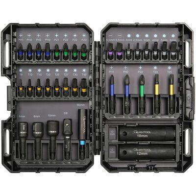 Mannesmann Q25236 Magnetisches Bit-Set - Schwarz mit Torsionszone Mannesmann Q25236 Magnetisches Bit-Set - Schwarz mit Torsionszone