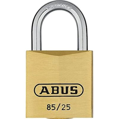 ABUS Mosiężny Zamek 85/25 - Z kluczem - Poziom bezpieczeństwa 4 ABUS Mosiężny Zamek 85/25 - Z kluczem - Poziom bezpieczeństwa 4