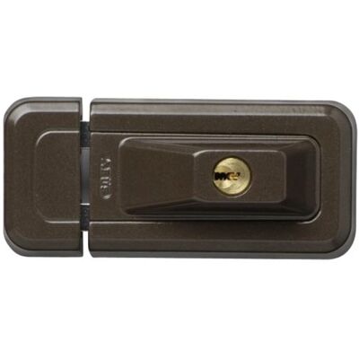 ABUS Modèle 3010 - Verrou universal pour fenêtres - Marron - Publicité ABUS Modèle 3010 - Verrou universal pour fenêtres - Marron - Publicité