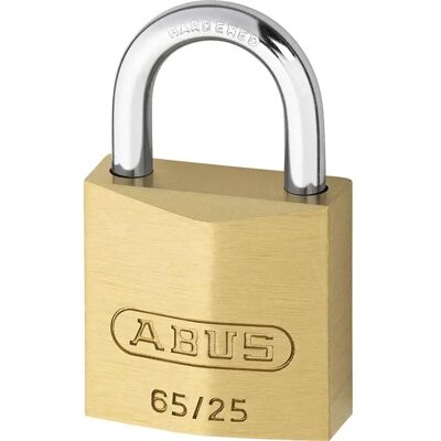 ABUS Brass Padlock 65/25mm - Security Level 3 ABUS Brass Padlock 65/25mm - Security Level 3