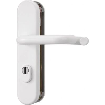 Abus Wit Deurgreepenset met Cilinderslotbescherming Abus Wit Deurgreepenset met Cilinderslotbescherming