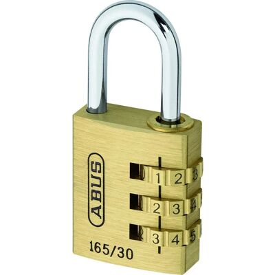 ABUS 165 Zamek szyfrowy - Mosiądz i stal - 3 cyfry ABUS 165 Zamek szyfrowy - Mosiądz i stal - 3 cyfry