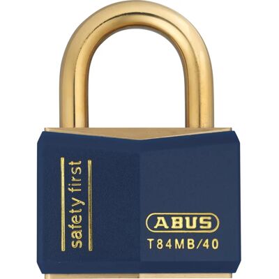 Zamek z masywnego mosiądzu serii Nautic Inox od ABUS - Niebieski Zamek z masywnego mosiądzu serii Nautic Inox od ABUS - Niebieski