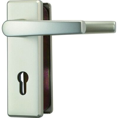 Abus KKT512-Klinke-Klinke-F2 Aluminium Neusilber Schutzbeschlag - Türgriff mit Alarm Abus KKT512-Klinke-Klinke-F2 Aluminium Neusilber Schutzbeschlag - Türgriff mit Alarm