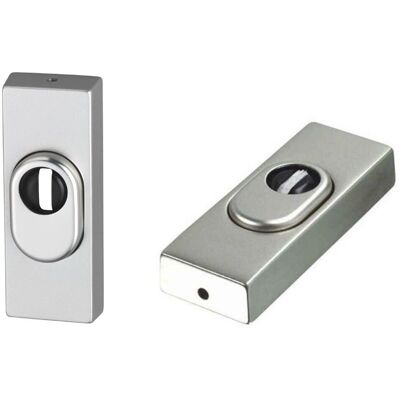 Placa de protección de cilindro ABUS - Seguridad para puerta metálica - Aluminio natural Placa de protección de cilindro ABUS - Seguridad para puerta metálica - Aluminio natural