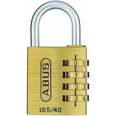 Abus 165/40 C Kodelås i messing - Hængelås Abus 165/40 C Kodelås i messing - Hængelås