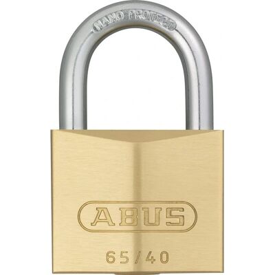 Abus 65/40 Messing Hangslot - Verpakking van 3 van 40 mm Abus 65/40 Messing Hangslot - Verpakking van 3 van 40 mm