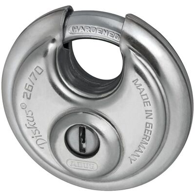 ABUS Heavy-Duty Stainless Steel Diskus Padlock EE0113 - Padlock Security Level 8 ABUS Heavy-Duty Stainless Steel Diskus Padlock EE0113 - Padlock Security Level 8