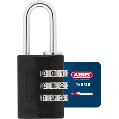 Zamek na kombinację Abus 145/20 czarny - Zamek Zamek na kombinację Abus 145/20 czarny - Zamek