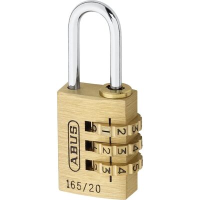 Abus Seria 165 Wymienny zamek na kombinację z mosiądzu - 22mm Hak Abus Seria 165 Wymienny zamek na kombinację z mosiądzu - 22mm Hak