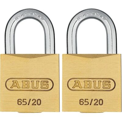 ABUS Mosiężny zamek 65/20 Twins - Zamek ABUS Mosiężny zamek 65/20 Twins - Zamek