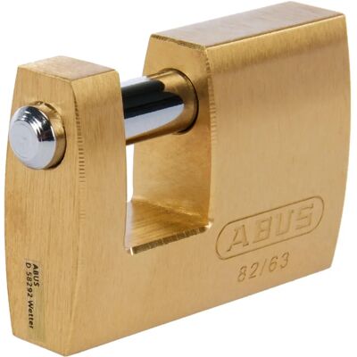 Cadenas Monoblock en Laiton ABUS - Anse Rectangulaire 14mm - 63mm Longueur - Publicité Cadenas Monoblock en Laiton ABUS - Anse Rectangulaire 14mm - 63mm Longueur - Publicité