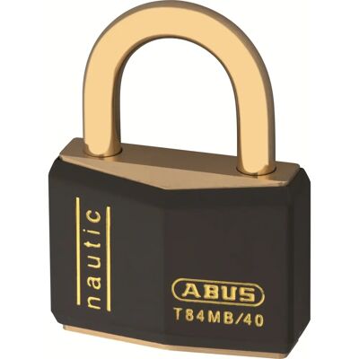 Abus T84MB/40SB Messinglås - Selvsluttende, Vejrbestandig Abus T84MB/40SB Messinglås - Selvsluttende, Vejrbestandig