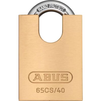 Zamek z mosiądzu ABUS 65CS/40mm z zamkniętym uchem Zamek z mosiądzu ABUS 65CS/40mm z zamkniętym uchem