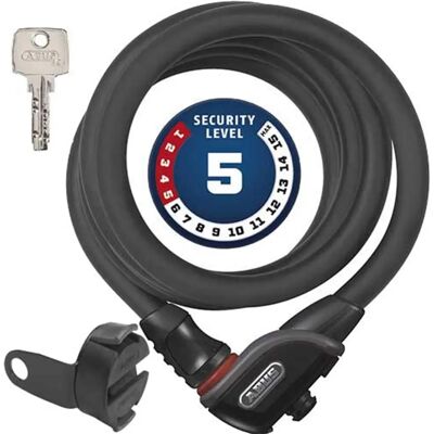 Abus Bike Lock - 8950/180 KF - Flexible Steel Cable, 180cm, Black Abus Bike Lock - 8950/180 KF - Flexible Steel Cable, 180cm, Black