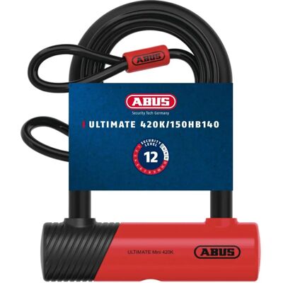 ABUS Kerékpárlakat Ultimate Mini 420K/150HB140 - Lakat ABUS Kerékpárlakat Ultimate Mini 420K/150HB140 - Lakat