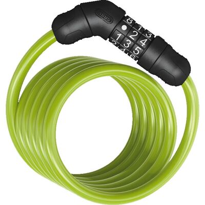 Abus 4508C Verde cadeado de cabo em espiral - Segurança de bicicleta 150 cm Abus 4508C Verde cadeado de cabo em espiral - Segurança de bicicleta 150 cm