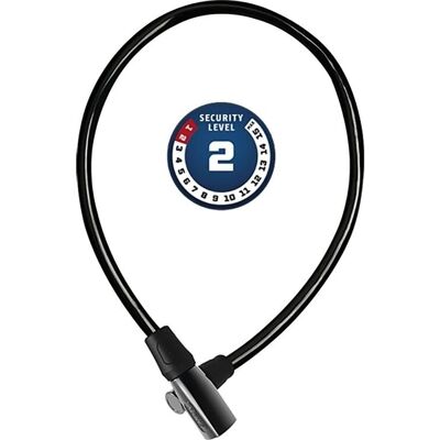 Abus 4408K/65 Fahrradschloss - Stahlkabel, 65cm, Schwarz Abus 4408K/65 Fahrradschloss - Stahlkabel, 65cm, Schwarz
