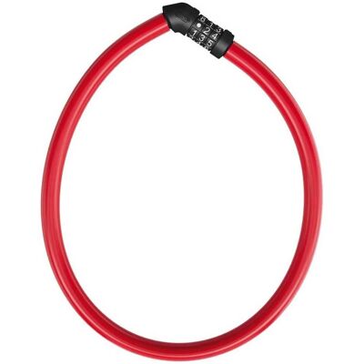 Cadenas câble ABUS 4408C - 65cm, rouge, sécurité secondaire - Publicité Cadenas câble ABUS 4408C - 65cm, rouge, sécurité secondaire - Publicité