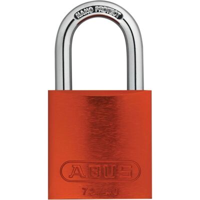 ABUS 72/40mm Aluminium Padlock Orange - Keyed Alike ABUS 72/40mm Aluminium Padlock Orange - Keyed Alike