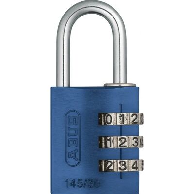 ABUS 145/30 Niebieski aluminiowy zamek szyfrowy - Zamek ABUS 145/30 Niebieski aluminiowy zamek szyfrowy - Zamek