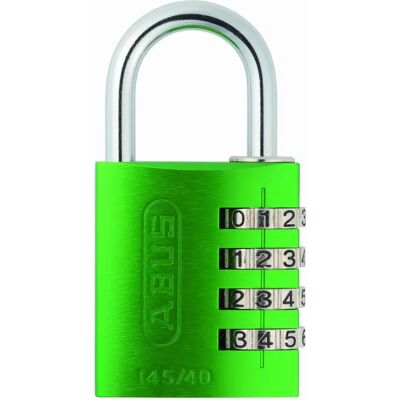 ABUS 145/40 Zielony aluminiowy zamek na kombinację - Zamek ABUS 145/40 Zielony aluminiowy zamek na kombinację - Zamek