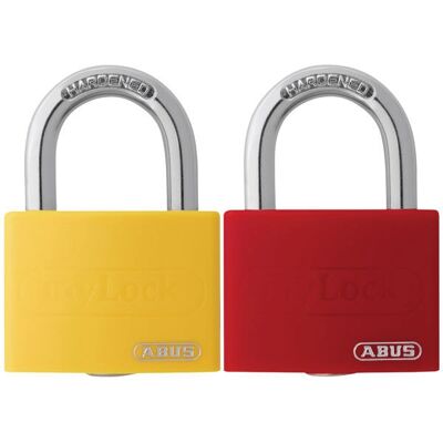 ABUS 50011 T65AL/40 Låsesystem - Nøglelås, rød, aluminium, 6mm kæde ABUS 50011 T65AL/40 Låsesystem - Nøglelås, rød, aluminium, 6mm kæde