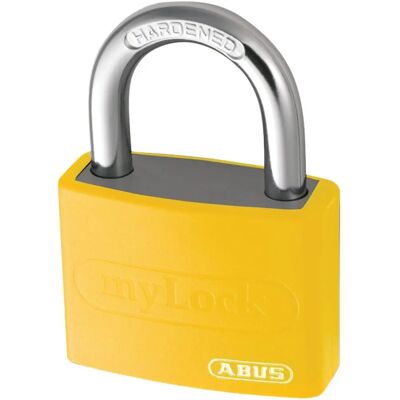 ABUS Candado de aluminio amarillo T65AL/40mm - Cerradura segura ABUS Candado de aluminio amarillo T65AL/40mm - Cerradura segura