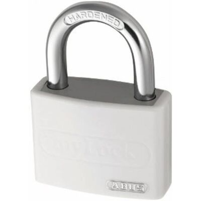 ABUS biały aluminiowy kłódka T65AL/40mm - Zamek bezpieczeństwa ABUS biały aluminiowy kłódka T65AL/40mm - Zamek bezpieczeństwa