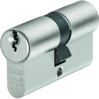 ABUS E60NP Euro Double Cylinder - Nickel Pearl - 40x50mm ABUS E60NP Euro Double Cylinder - Nickel Pearl - 40x50mm