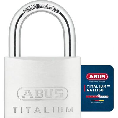 ABUS 64TI/50mm TITALIUM Låsesystem med samme nøgle KA6512 - Lås ABUS 64TI/50mm TITALIUM Låsesystem med samme nøgle KA6512 - Lås