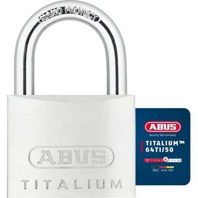 Candado Titalium Abus - Doble Cerradura, 50mm, 2 Llaves Candado Titalium Abus - Doble Cerradura, 50mm, 2 Llaves