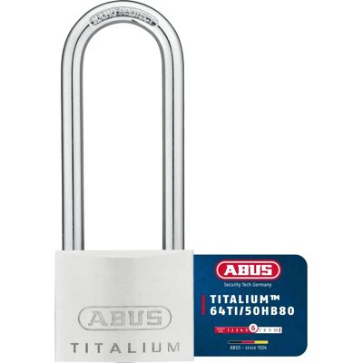ABUS 64TI/50mm TITALIUM Zamek - Klucze takie same KA6512 ABUS 64TI/50mm TITALIUM Zamek - Klucze takie same KA6512