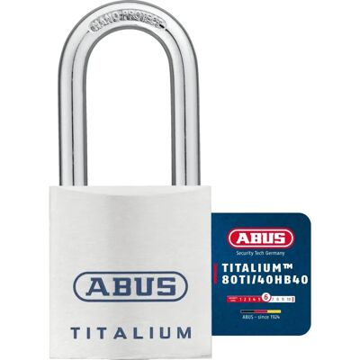 Zamek ABUS 80TI/40mm TITALIUM - Wysoka Bezpieczeństwo Zamek ABUS 80TI/40mm TITALIUM - Wysoka Bezpieczeństwo
