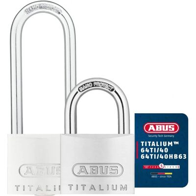 Abus Zamek Titalium 64TI/40+HB63 Wysoka Zaczep - Zamek Abus Zamek Titalium 64TI/40+HB63 Wysoka Zaczep - Zamek