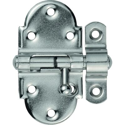 Verrou de porte SRR40 en nickel - Serrure de porte - Publicité Verrou de porte SRR40 en nickel - Serrure de porte - Publicité