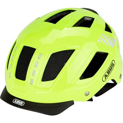 ABUS Fahrradhelm Hyban 2.0 LED - Kopf- und Rücklicht - Größe L, Gelb ABUS Fahrradhelm Hyban 2.0 LED - Kopf- und Rücklicht - Größe L, Gelb