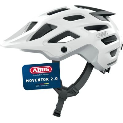 Casque de vélo ABUS MOVENTOR 2.0 - Ajustement profond, Blanc, Adulte, 2022 Casque de vélo ABUS MOVENTOR 2.0 - Ajustement profond, Blanc, Adulte, 2022