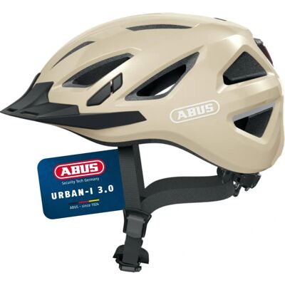 ABUS Urban-I 3.0 Cykelhjelm - Stor, Beige - Bycykelhjelm ABUS Urban-I 3.0 Cykelhjelm - Stor, Beige - Bycykelhjelm