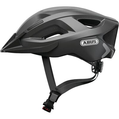 ABUS Stadtfahrradhelm - Grau (Titan) - Verstellbares & Wiederaufladbares LED-Licht ABUS Stadtfahrradhelm - Grau (Titan) - Verstellbares & Wiederaufladbares LED-Licht