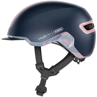 Casque vélo ABUS HUD-Y - Bleu - Adulte - Publicité Casque vélo ABUS HUD-Y - Bleu - Adulte - Publicité