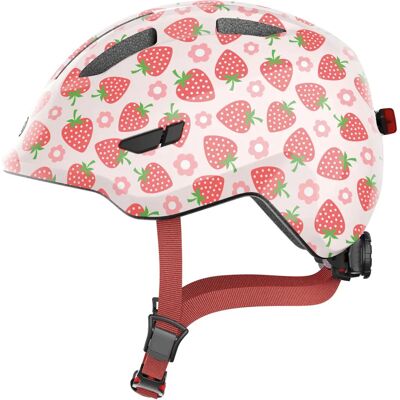 Kask rowerowy dla dzieci ABUS Smiley 3.0 LED - Różowy, rozmiar S Kask rowerowy dla dzieci ABUS Smiley 3.0 LED - Różowy, rozmiar S