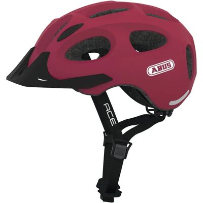 Casco bici ABUS YOUN-I ACE - Rosso, 56-61cm, Urbano Casco bici ABUS YOUN-I ACE - Rosso, 56-61cm, Urbano