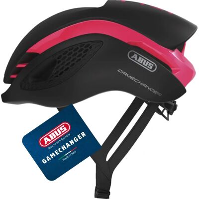 Abus hjelm GameChanger - Aero racercykelhjelm - Rosa/Sort Abus hjelm GameChanger - Aero racercykelhjelm - Rosa/Sort