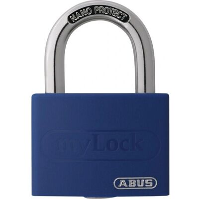 ABUS T65AL / 40 Cadenas bleue - Cadenas cylindre avec corps de 43mm ABUS T65AL / 40 Cadenas bleue - Cadenas cylindre avec corps de 43mm