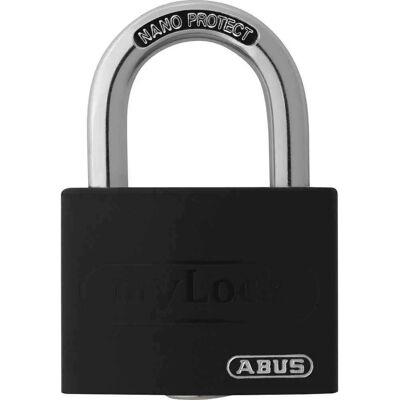 ABUS Anpassbarer Aluminium Vorhängeschloss - Hohe Erkennung - Lock-Tag T65AL/40 ABUS Anpassbarer Aluminium Vorhängeschloss - Hohe Erkennung - Lock-Tag T65AL/40